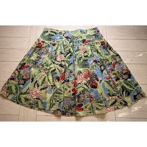 Tommy Bahama Women's Botanical Tropical Knee Length Cotton Lined Skirt Bling M